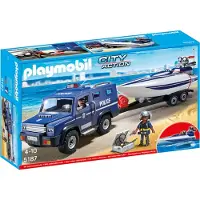 Playmobil - City Action poliisiauto ja pikavene