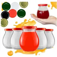 Hobby Hall 50x Glass Mayo Jars 245 ml kannella - monipuolinen säilytykseen