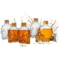 Hobby Hall 5x Lasikarahvin Skull 100ml - Koristepullo