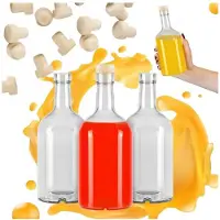 Hobby Hall 5x Lasipullo Blanka 500ml tulpalla - mehua, viiniä varten