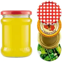 Hobby Hall 8 kpl. 500 ml kannelliset purkit hilloa, säilykkeitä, hunajaa varten