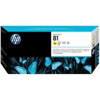 HP Kirjoitinpää ja kirjoitinpään puhdistin, keltainen, Nr 81
