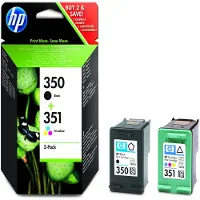 HP 350/351 musta/kolmivärinen