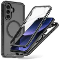 Tech-Protect Samsung Galaxy A57 Defense360 MagSafe -kotelo näytönsuojalla - musta