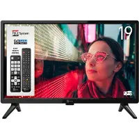 Telesystem Full HD TV 19 tuumaa 12V DC 100-240V veneeseen, asuntovaunuun, asuntoautoon DVB-T2 DVB-S2 VESA 100x100 PALCO 19LS13
