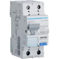 Hager Rcbo elektroninen rcd 1p+n 13a/c hi