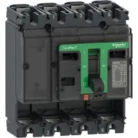 Schneider Electric Maksimalafbryder uden strømrelæ, ComPacT NSX250F, 36 kA ved 415 VAC 50/60 Hz, 250 A, 4 napaa
