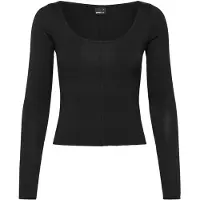 Gina Tricot Soft Layering Yoga Top - Black - XL