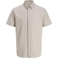 Jack & Jones Jjebreeze Linen Blend Shirt S/S Sn Mni - Beige - 128