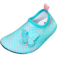 Playshoes Rantakengät 'Schmetterlinge' taivaansininen / roosa