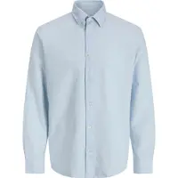 Jack & jones Jjebreeze Linen Blend Shirt L/S Sn Mni - Blue - 110