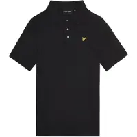 Lyle & Scott Plain Polo Shirt - Black - 122-128