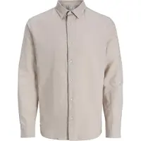 Jack & jones Jjebreeze Linen Blend Shirt L/S Sn Mni - Beige - 122