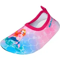 Playshoes Rantakengät 'Meerjungfrau' taivaansininen / oranssi / vaaleanpunainen / vaalea pinkki