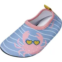 Playshoes Rantakengät 'Krebs' kyyhkynsininen / sinappi / roosa