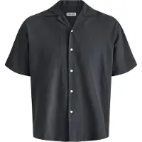 Jack & Jones Jjebreeze Linen Blend Resort Shirt Ss Sn - Grey - M