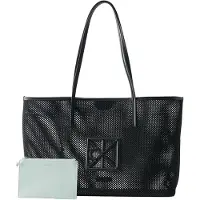 Calvin Klein Emblem Mesh Tote - Black - ONE SIZE