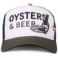 Coastal Lippalakki 'Oysters & Beer' laivastonsininen / antrasiitti / verenpunainen / valkoinen