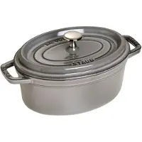 Staub La Cocotte ovaali pata valurauta 2,35 L Grafiitinharmaa