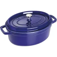 Staub La Cocotte ovaali valurautapata 29 cm / 4,2 l, tummansininen