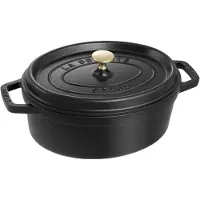 Staub La Cocotte ovaali pata valurauta 3,2 L Musta