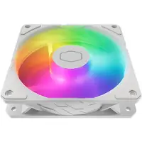 Cooler Master SickleFlow Edge 120 ARGB White Edition, Tuuletin, 12 cm, 690 RPM, 2500 RPM, 120 m³/h, Valkoinen