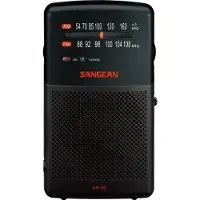 Sangean Kannettava radio - SR35 - Kaksitaajuinen FM/AM - Integroitu kaiutin - Musta