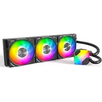 Montech HYPERFLOW ARGB 360, All-in-one-nesteenjäähdytin, 12 cm, 129,5 m³/h, Musta (HyperFlow ARGB 360 (B))