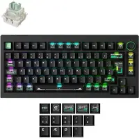 Keychron L5 HE 8K ISO -näppäimistö [Lime Magnetic Switch] - Cyber Black