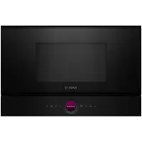 Bosch Serie 8 BFR7221B1, Kiinteä, Solo-mikroaaltouuni, 21 L, 900 W, Sisäänrakennettu näyttö, TFT