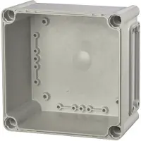 Fibox -jalusta, PC-aukot, 1x koko 1 laippa 3530543 Kabinet-underdel 190 x 190 x 100 Polykarbonat Gråhvid (RAL 7035) 1 stk