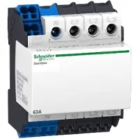 Schneider Electric Linergy DX distribution block for DIN rail 63A 4-pole connection at the top 1x25 mm2.4x6 mm2 per phase