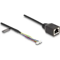 DeLOCK 88007, 0,3 m, Cat5e, RJ-45, Musta
