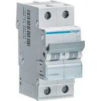 Hager Automaattisulake C 13A, 1-napainen + nollaC-ominaisuus6kA oikosulkukapasiteetti230V AC, 36 mm leveä