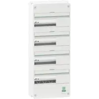 Schneider Electric Resi9 CX -ryhmätaulun peitelevy seinälle 4 riviä 13 moduulia Valkoinen RAL9003 ilman ovea