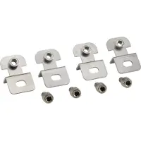 Fibox Seinäkiinnike (4) ruostumatonta terästä 10mm - antaa 10 mm seinän ja kaapin väliin