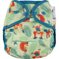 CLOSE CABOO Sulje Caboo vaipat Wrapper, uudelleenkäytettävä vaippa, jossa on nokoset Orangutan 3-16 kg, 1 kpl.
