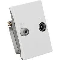 Triax Wall Outlet 2-way TD 241E White
