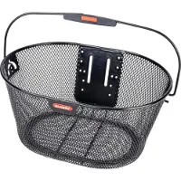Klickfix Oval Pyörän kori musta
