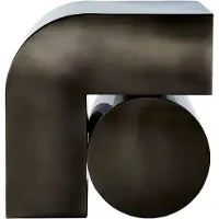 Pols Potten Side Table Kombo Black Metallic - Black - L46X W35X H45CM