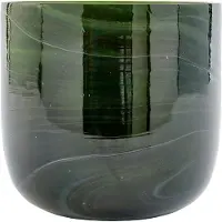 Pols Potten - Marbled maljakko marmoroitua lasia S 15,5 cm tummanvihreä