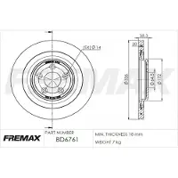 FREMAX Jarrulevy (1kpl) BD-6761