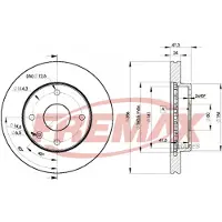FREMAX Jarrulevy (1kpl) BD-8338