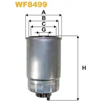 WIX FILTERS Polttoainesuodatin WF8499