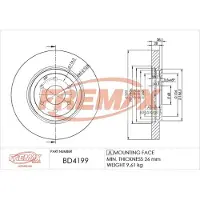 FREMAX Jarrulevy (1kpl) BD-4199