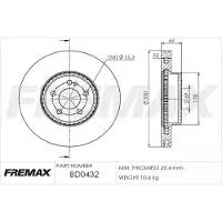 FREMAX Jarrulevy (1kpl) BD-0432