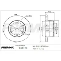 FREMAX Jarrulevy (1kpl) BD-0199