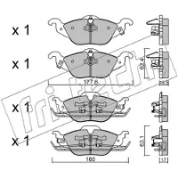 Fri.tech. FSL1293 BREMŽU UZLIKAS FDB1293 266.0
