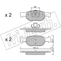 Fri.tech. FDB1160 BREMŽU UZLIKAS 081.1