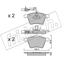 Fri.tech. FVR1484 BREMŽU UZLIKAS 566.1
